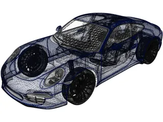 Porsche 911 Carrera (2017) 3D Model