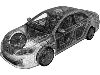 Toyota Camry (2011) 3D Model