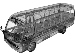 Toyota Coaster (2014) 3D Model