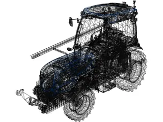 Landini REX 4 GT 3D Model