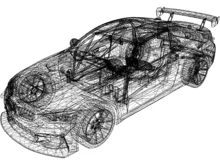 BMW M4 GT4 (2018) 3D Model