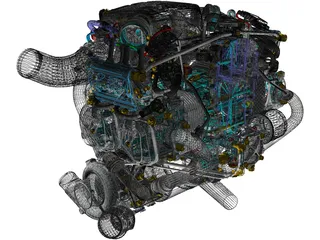 Rotax 915 iS Engine 3D Model