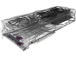 ASUS TUF GeForce RTX 5070 Ti 3D Model