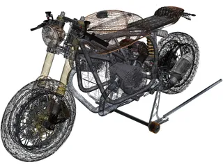 BMW R1100 Cafe Racer 3D Model