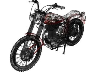 Ducati 350 Scrambler (1971) 3D Model