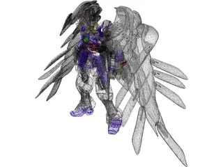 Gundam Wing Zero 3D Model