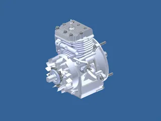 Briggs&Stratton Lawn Mower Engine 3D Model