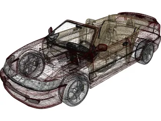 SAAB 9-3 Convertible 3D Model