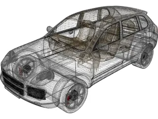 Porsche Cayenne (2004) 3D Model