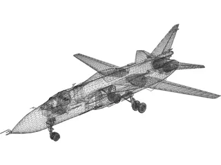 Sukhoi Su-24 Fencer C 3D Model