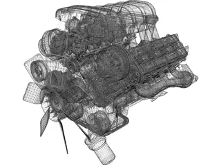 Toyota Tundra Engine (2000) 3D Model
