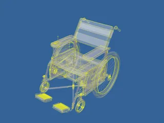 Wheelchair 3D Model