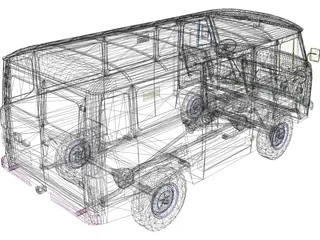 UAZ 3741 3D Model