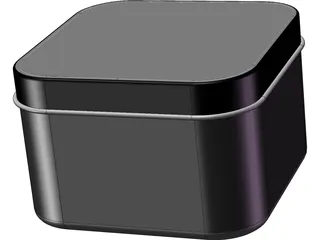 Drawn Metal Tin Can 3D Model