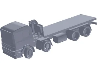 Scania 124 Military Protected 3D Model