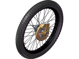 Wheel Bike Front 3D Model