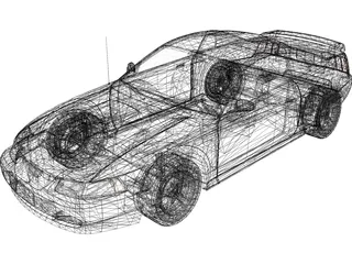 Ford Mustang GT (2000) 3D Model