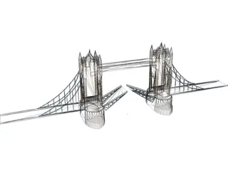 Tower Bridge London 3D Model