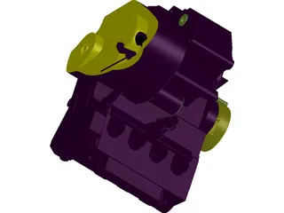 Honda CBR-600RR Engine (2005) 3D Model