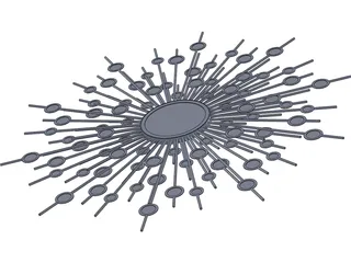 Raindrop Mirror 3D Model