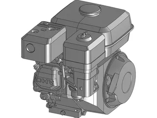 Honda GX160 Engine 3D Model