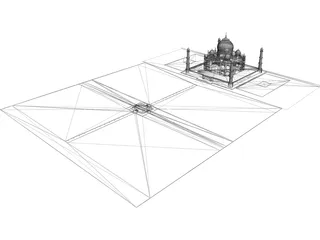 Taj Mahal 3D Model