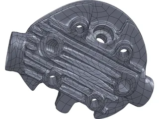 Head Brough Superior 680 Engine 3D Model