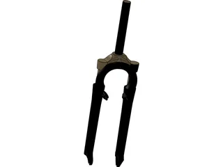Front Fork Mountain Bike 3D Model