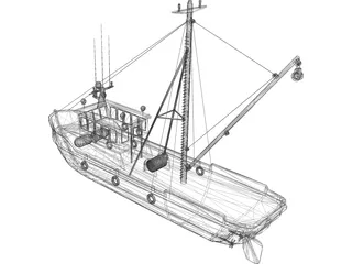 Fishing Boat 3D Model