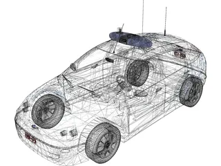 Ford Focus Police (Belgium) 3D Model