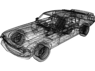 Ford Mustang BOSS 429 (1970) 3D Model