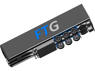 European Semi-Trailer 3D Model