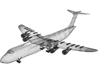 Lockheed C-5 Galaxy 3D Model