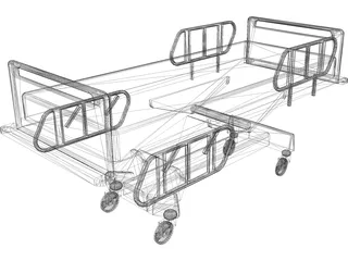 Bed Hospital 3D Model