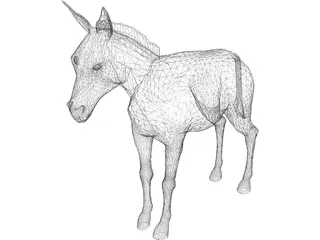 Donkey 3D Model