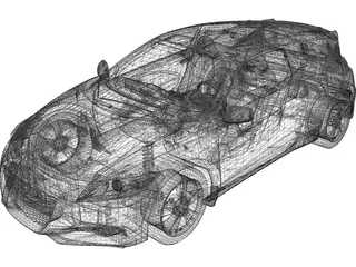 Honda CR-Z (2010) 3D Model