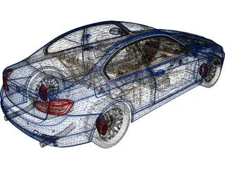 BMW 335i Coupe [F30] (2012) 3D Model