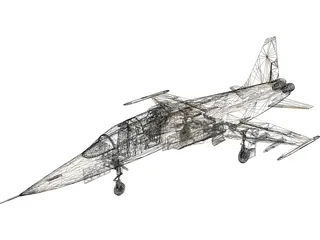 Northrop F-5E Tiger II 3D Model