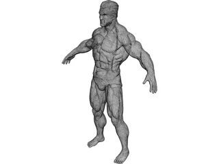 Super Human 3D Model