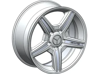 Rim Mercedes-Benz AMG 3D Model