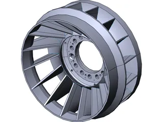 Francis Turbine Runner 3D Model