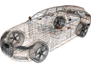 Audi A6 Avant (2012) 3D Model