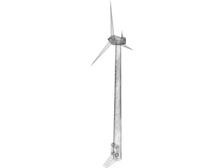 Wind Turbine 3D Model