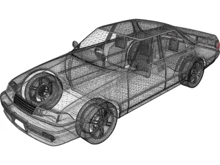 Toyota Mark II (X81) 3D Model