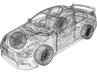 Mitsubishi Lancer Evolution X 3D Model