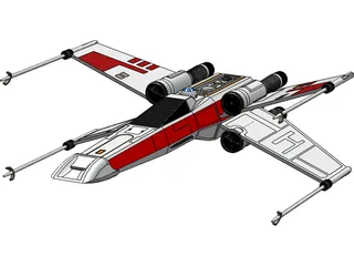 Star Wars X-Wing 3D Model