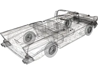 Chevrolet BelAir Convertible (1957) 3D Model