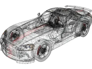Dodge Viper SRT-10 ACR Soft Top 3D Model