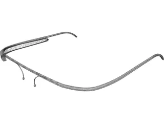 Google Glass 3D Model
