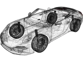 Porsche 911 Carrera Cabriolet (2012) 3D Model